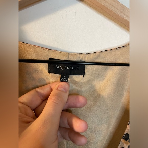 Majorelle||jasmina midi dress in spotted multi. All over leopard print.Ruffle Sm - Picture 4 of 7